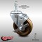 Service Caster 4 Inch SS High Temp Phenolic Swivel 10mm Threaded Stem Caster with Brake SCC SCC-SSTS20S414-PHSHT-TLB-M1015 - alternate 2